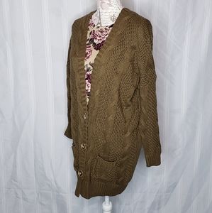 Boyfriend Cardigan Olive Size Small By A&D
